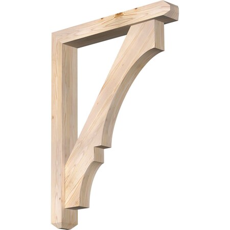 Ekena Millwork Balboa Craftsman Smooth Bracket w/ Offset Brace, Douglas Fir, 5 1/2"W x 36"D x 48"H BKT0604X36X48BOA04SDF